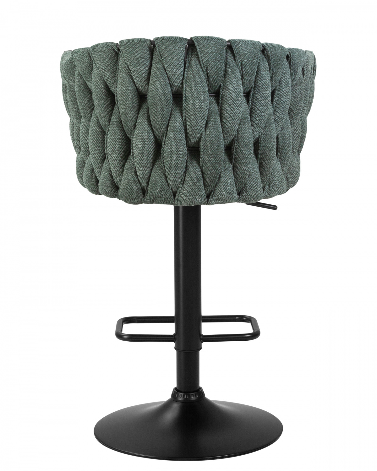 Стул барный DOBRIN LEON, зеленая ткань (LAR 275-23)