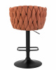 Стул барный DOBRIN LEON, оранжевая ткань (LAR 275-27)