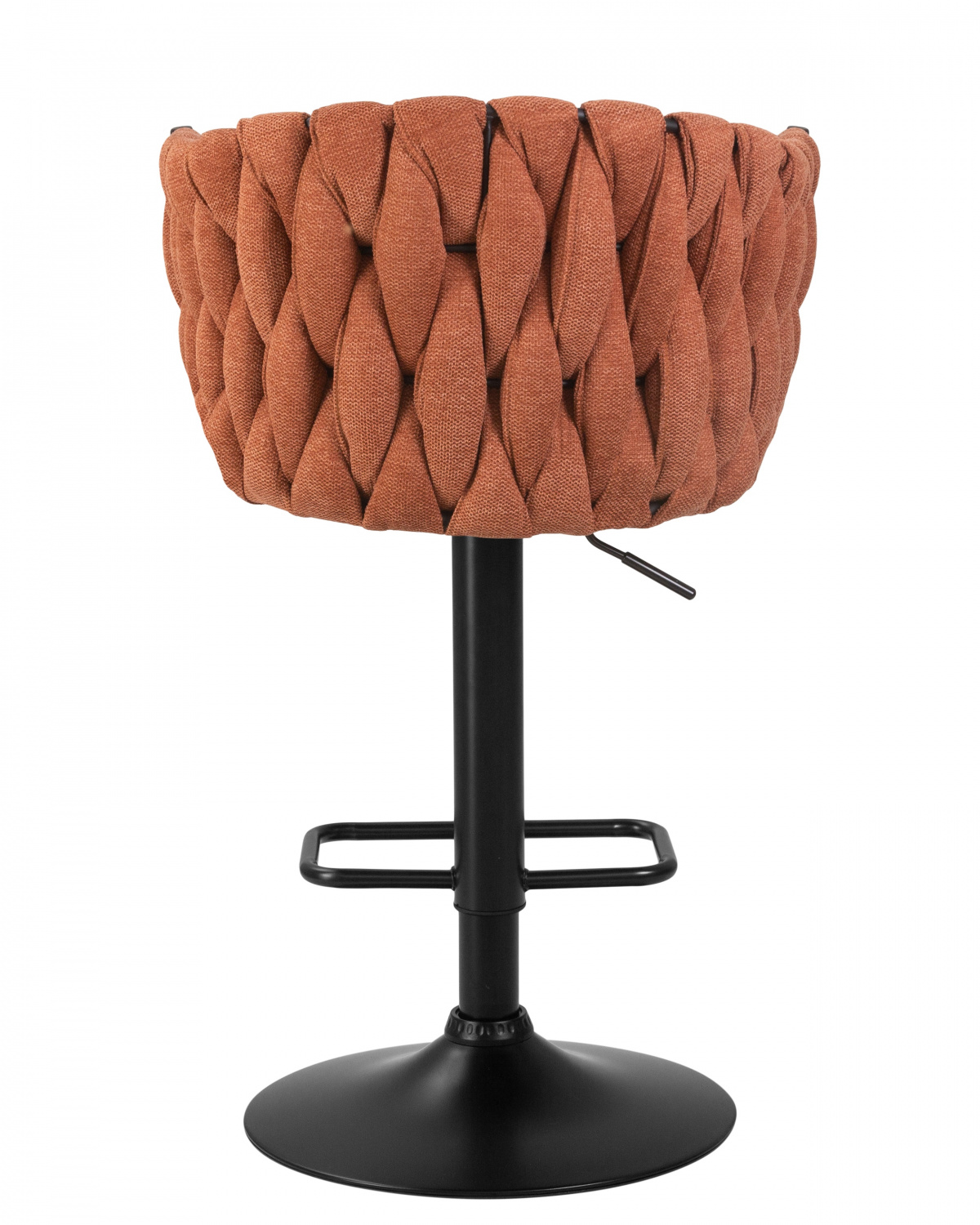 Стул барный DOBRIN LEON, оранжевая ткань (LAR 275-27)