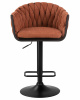 Стул барный DOBRIN LEON, оранжевая ткань (LAR 275-27)