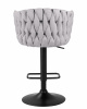 Стул барный DOBRIN LEON, серая ткань (LAR 275-17)