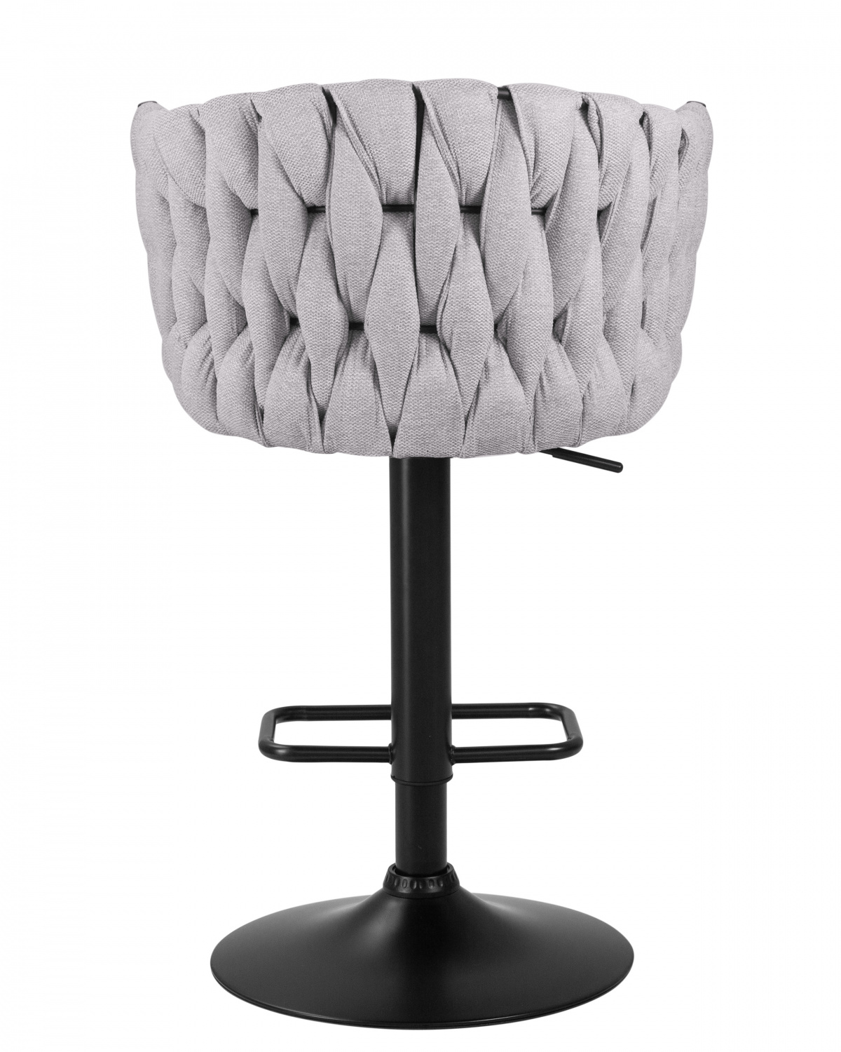 Стул барный DOBRIN LEON, серая ткань (LAR 275-17)