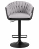 Стул барный DOBRIN LEON, серая ткань (LAR 275-17)