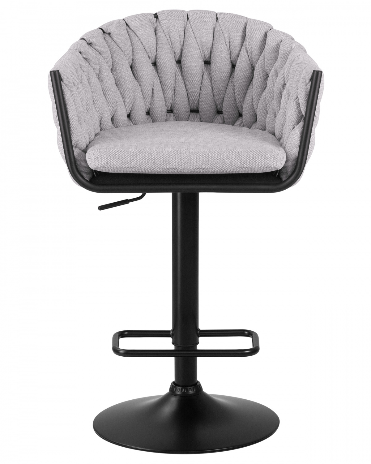 Стул барный DOBRIN LEON, серая ткань (LAR 275-17)