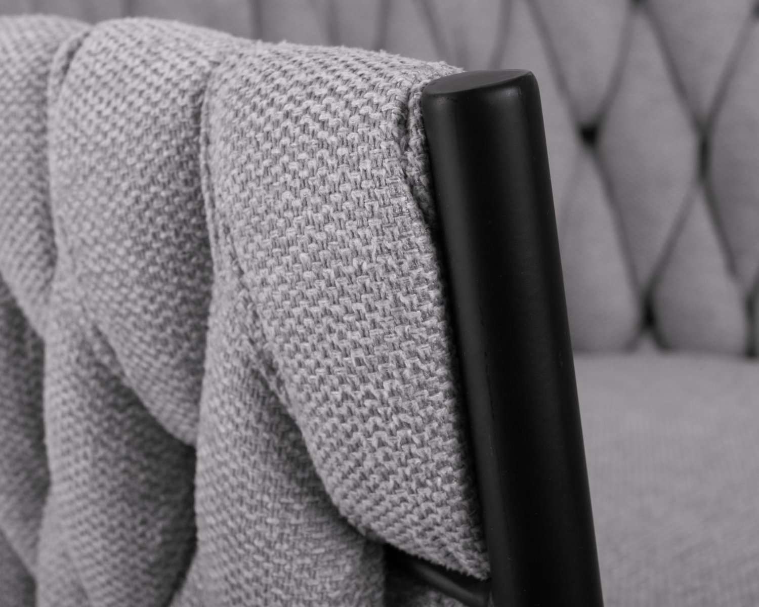 Стул барный DOBRIN LEON, серая ткань (LAR 275-17)