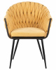 Стул обеденный DOBRIN MATILDA, жёлтая ткань (LAR 275-8)