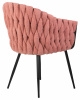 Стул обеденный DOBRIN MATILDA, розовая ткань (LAR 275-10)