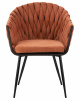 Стул обеденный DOBRIN MATILDA, оранжевая ткань (LAR 275-27)