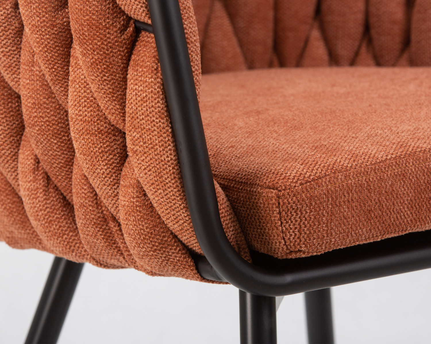 Стул обеденный DOBRIN MATILDA, оранжевая ткань (LAR 275-27)