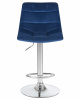 Стул барный DOBRIN TAILOR, синий велюр (MJ9-117)