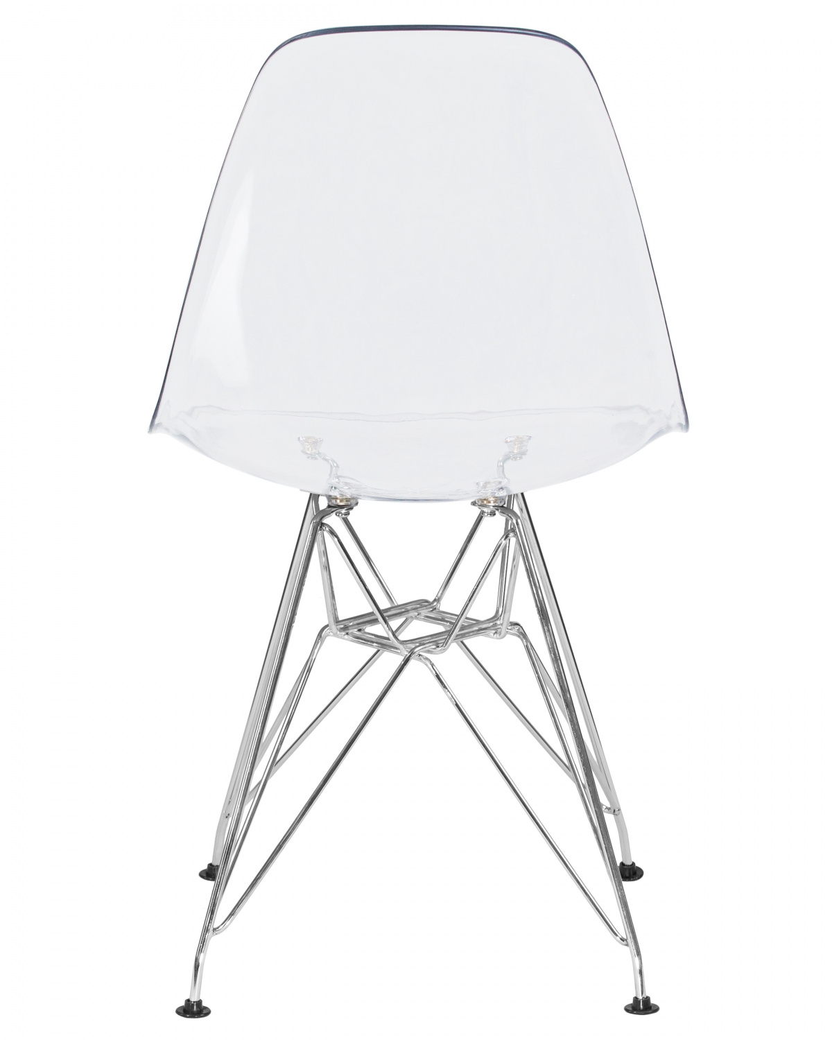 Стул обеденный DOBRIN DSR CASPER, ножки хром, цвет прозрачный