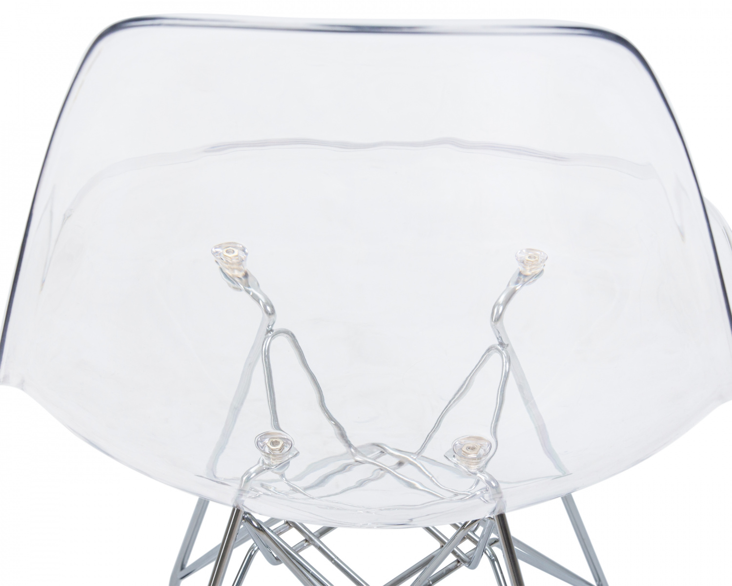 Стул обеденный DOBRIN DSR CASPER, ножки хром, цвет прозрачный