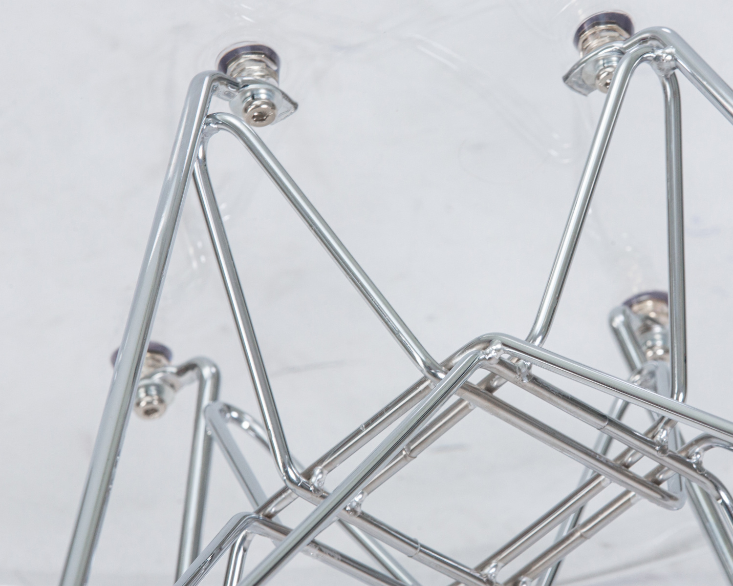 Стул обеденный DOBRIN DSR CASPER, ножки хром, цвет прозрачный