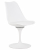 Стул обеденный DOBRIN TULIP, белое основание, цвет белый (W-02)