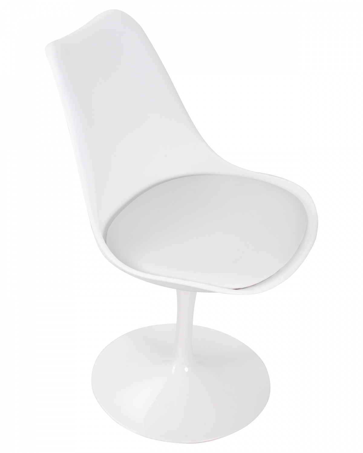 Стул обеденный DOBRIN TULIP, белое основание, цвет белый (W-02)