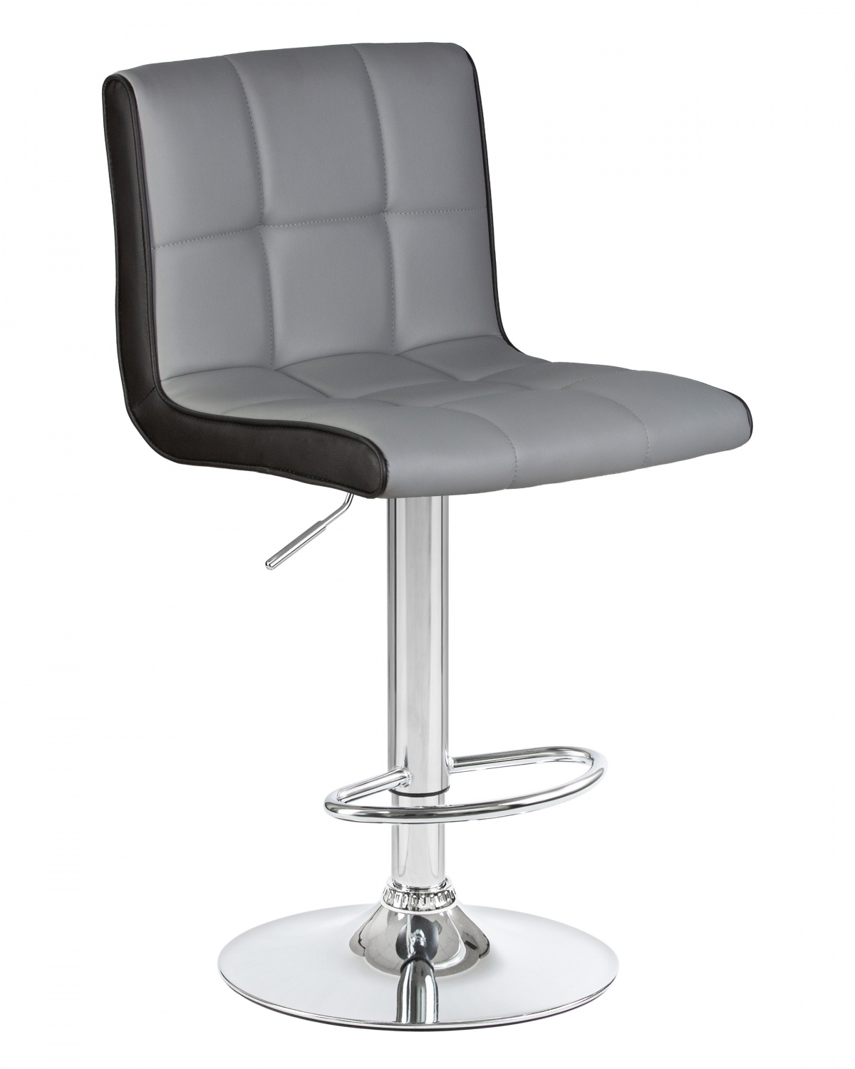 Стул барный DOBRIN CANDY, светло-серый-чёрный