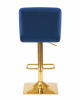 Стул барный DOBRIN GOLDIE, синий велюр (MJ9-117)