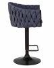 Стул барный DOBRIN LEON, синяя ткань (LAR-275-29)