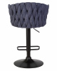Стул барный DOBRIN LEON, синяя ткань (LAR-275-29)