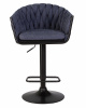 Стул барный DOBRIN LEON, синяя ткань (LAR-275-29)