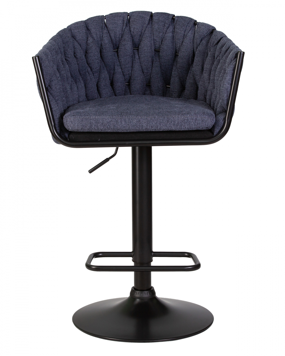 Стул барный DOBRIN LEON, синяя ткань (LAR-275-29)