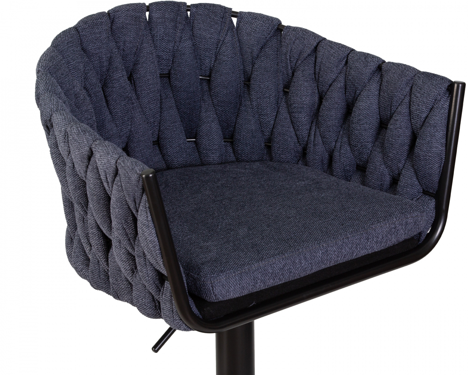 Стул барный DOBRIN LEON, синяя ткань (LAR-275-29)