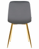 Стул обеденный DOBRIN ALEX, золотые ножки, темно-серый велюр (V108-91)