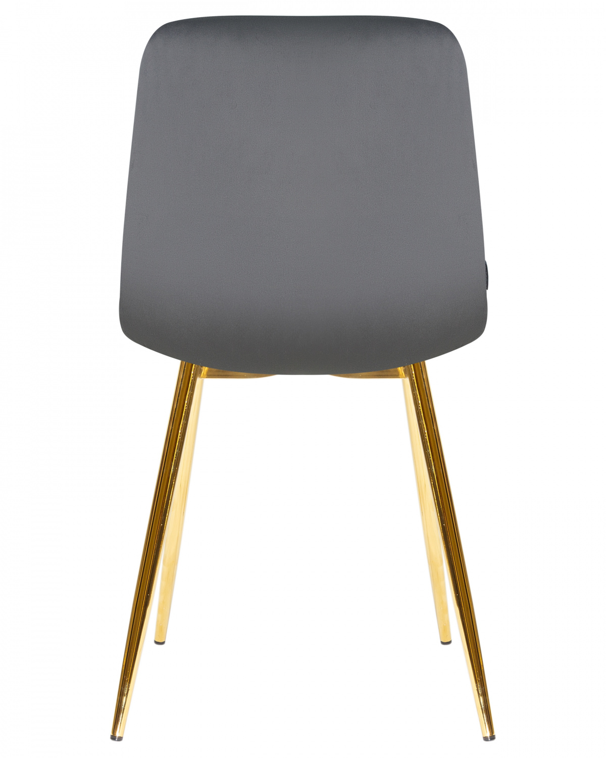 Стул обеденный DOBRIN ALEX, золотые ножки, темно-серый велюр (V108-91)