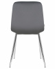 Стул обеденный DOBRIN ALEX, хром ножки, темно-серый велюр (V108-91)