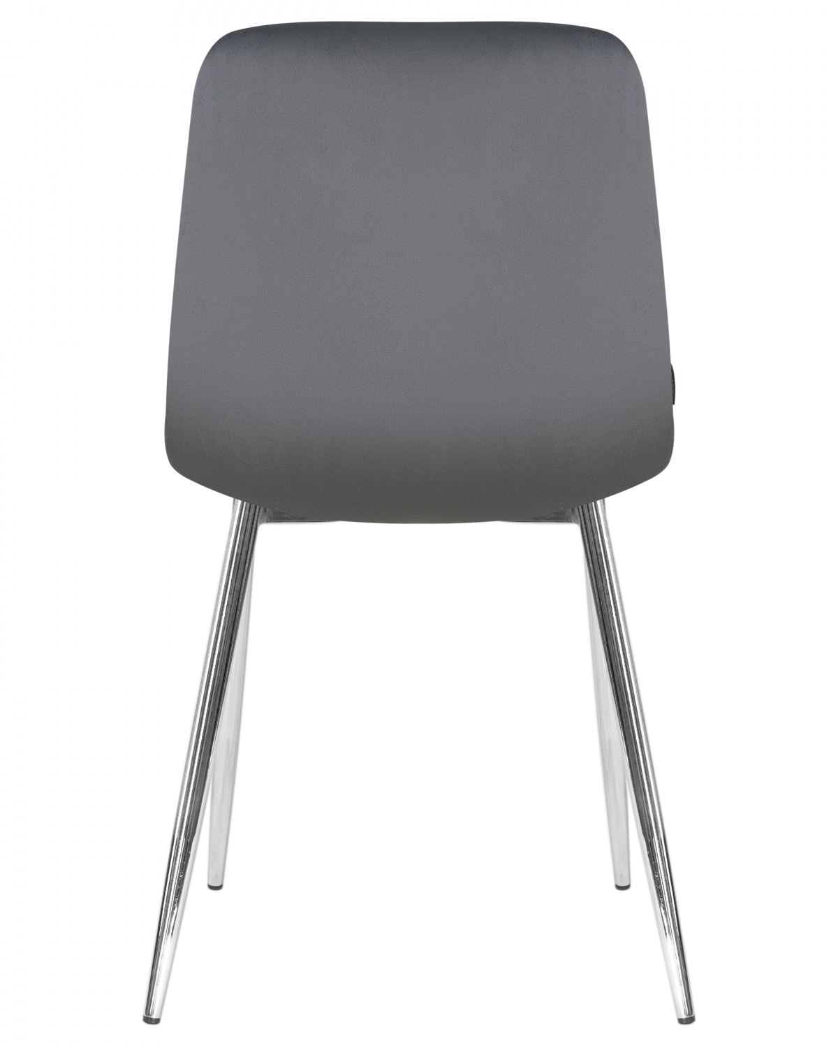 Стул обеденный DOBRIN ALEX, хром ножки, темно-серый велюр (V108-91)
