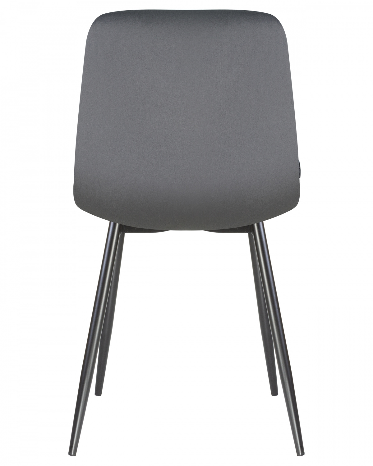 Стул обеденный DOBRIN ALEX, черные матовые ножки, темно-серый велюр (V108-91)