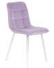 Стул обеденный DOBRIN ALEX, белые ножки, фиолетовый велюр (V108-49)