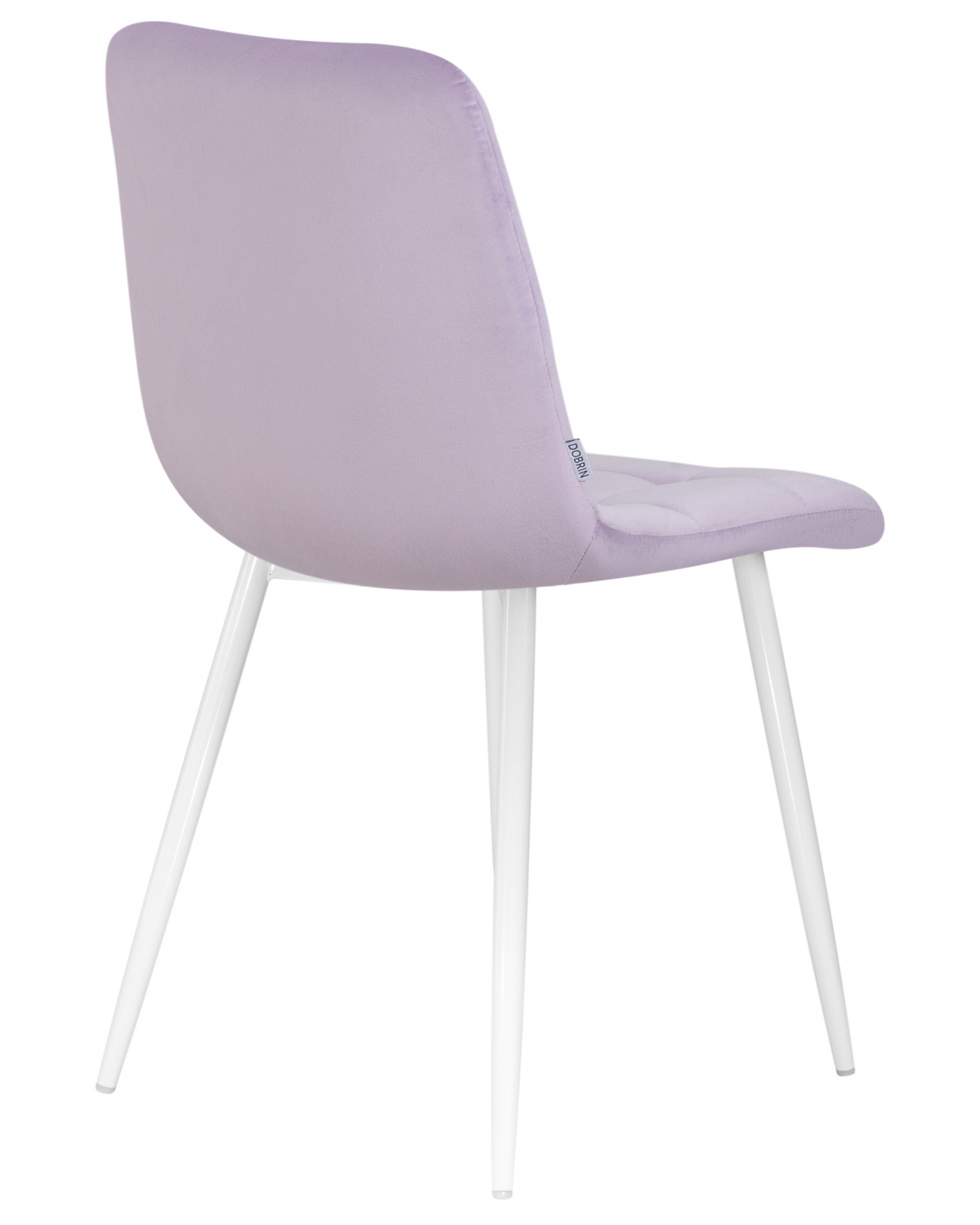 Стул обеденный DOBRIN ALEX, белые ножки, фиолетовый велюр (V108-49)