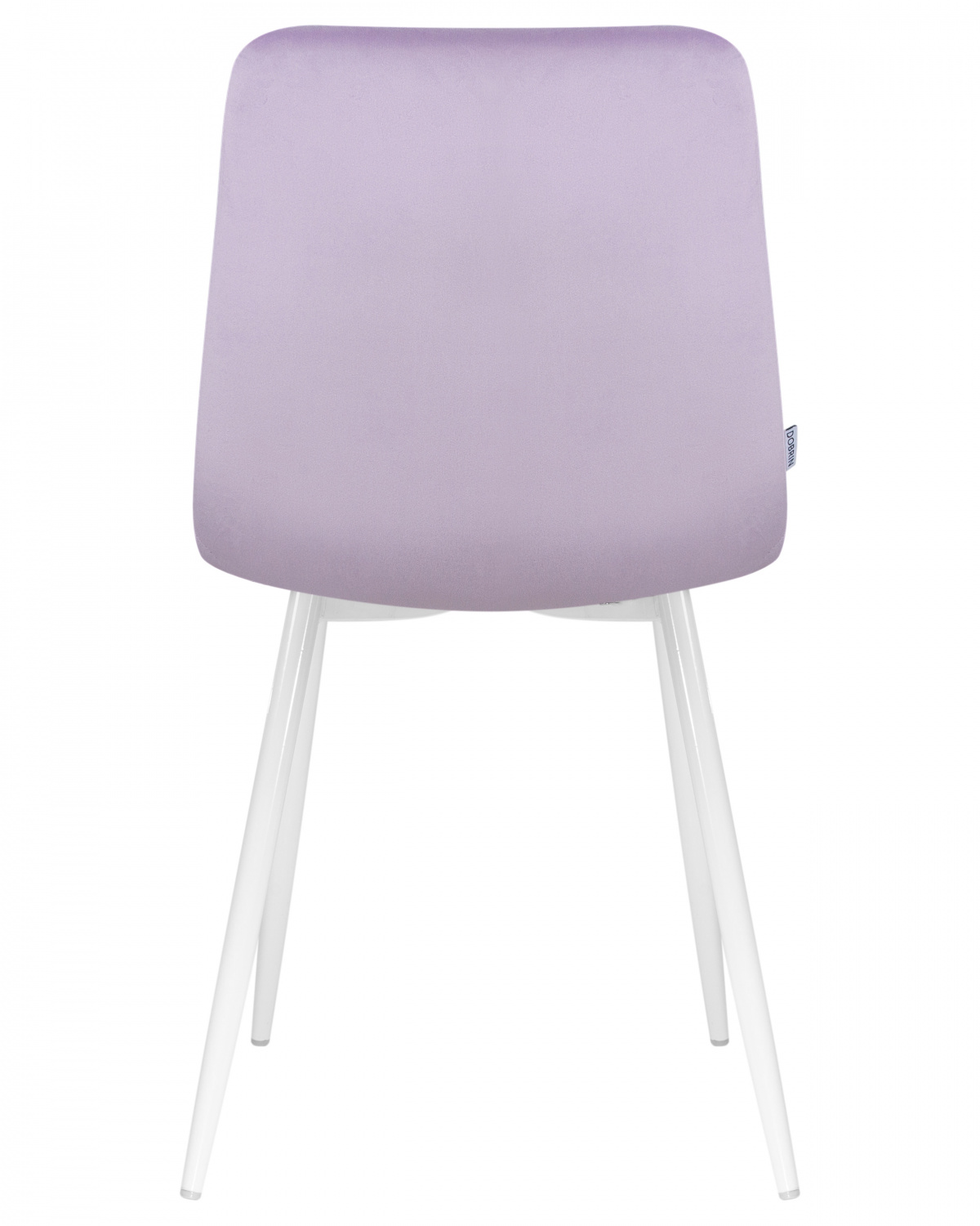 Стул обеденный DOBRIN ALEX, белые ножки, фиолетовый велюр (V108-49)