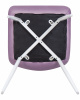 Стул обеденный DOBRIN ALEX, белые ножки, фиолетовый велюр (V108-49)