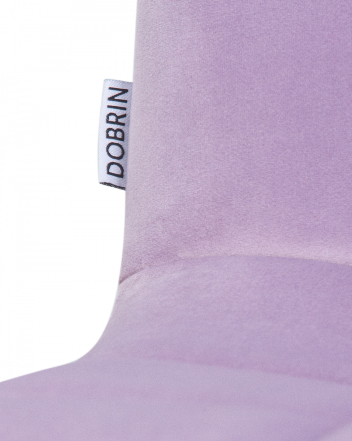 Стул обеденный DOBRIN ALEX, белые ножки, фиолетовый велюр (V108-49)