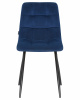 Стул обеденный DOBRIN ALEX, черные матовые ножки, темно-синий велюр (V108-67)