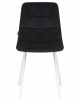 Стул обеденный DOBRIN ALEX, белые ножки, черный велюр (V108-77),
