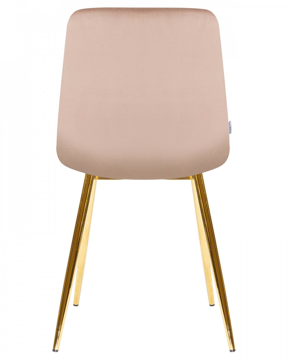 Стул обеденный DOBRIN ALEX, золотые ножки, мокко велюр (V108-104),