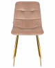 Стул обеденный DOBRIN ALEX, золотые ножки, мокко велюр (V108-104),