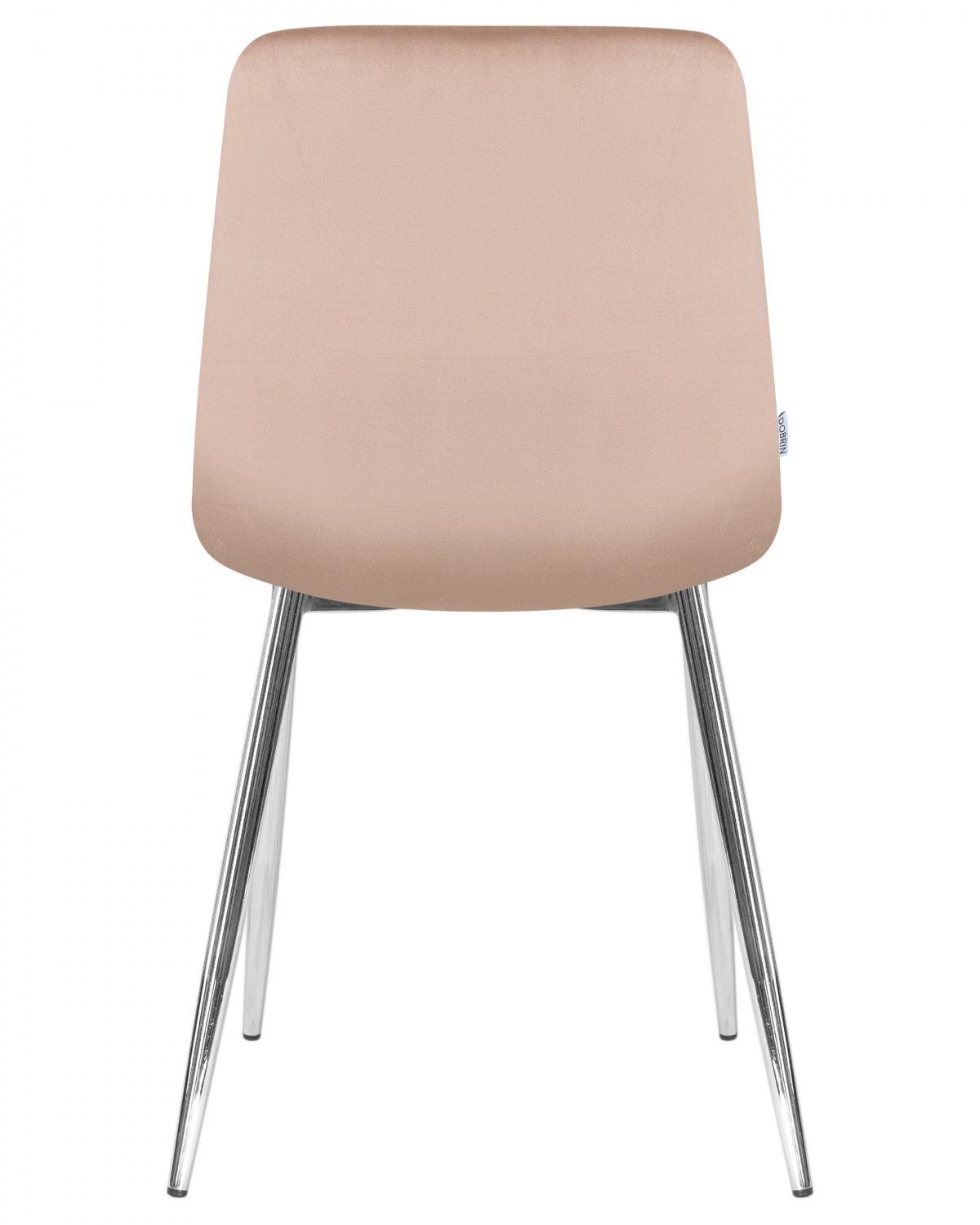 Стул обеденный DOBRIN ALEX, хром ножки, мокко велюр (V108-104),