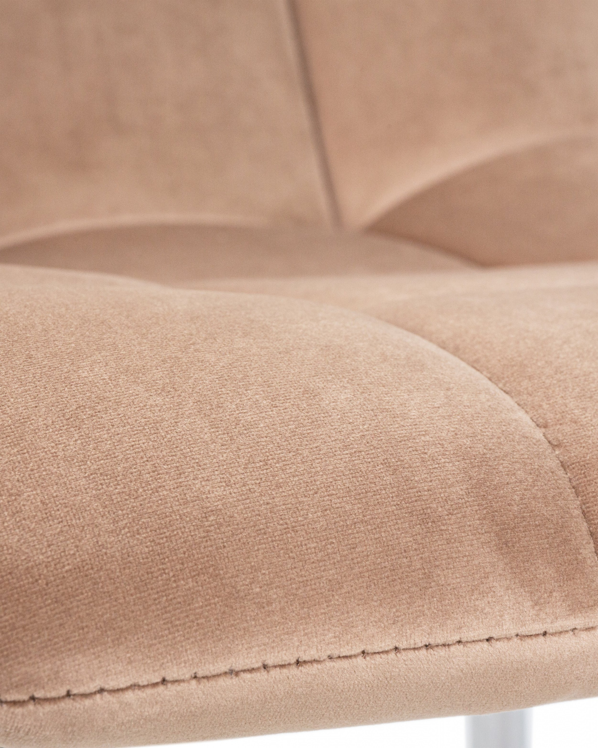 Стул обеденный DOBRIN ALEX, хром ножки, мокко велюр (V108-104),