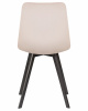 Стул обеденный DOBRIN ALEX SQUARE, черные матовые ножки, кремовый велюр (V108-113)