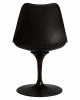 Стул обеденный DOBRIN TULIP, черное основание, цвет черный (B-03)