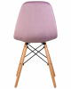 Стул обеденный DOBRIN BENNET, ножки светлый бук, пудрово-сиреневый велюр (HLR-27)