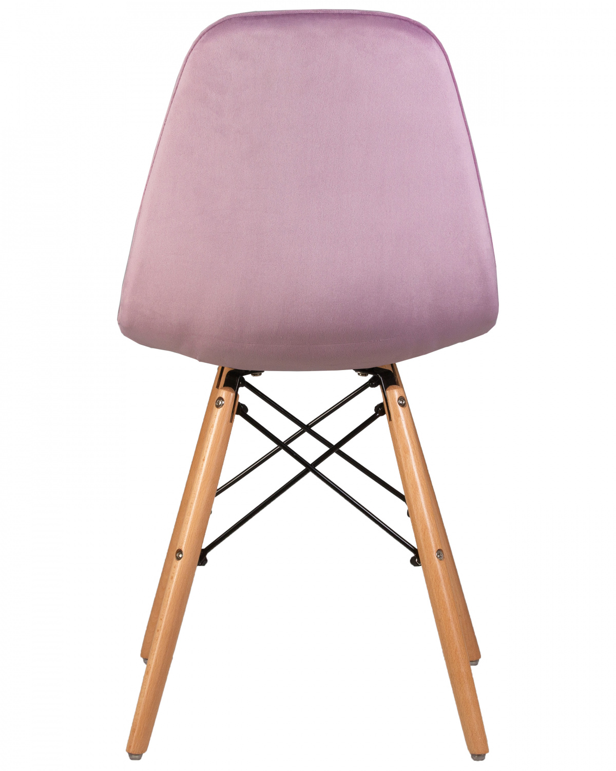Стул обеденный DOBRIN BENNET, ножки светлый бук, пудрово-сиреневый велюр (HLR-27)