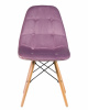 Стул обеденный DOBRIN BENNET, ножки светлый бук, пудрово-сиреневый велюр (HLR-27)