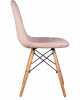 Стул обеденный DOBRIN BENNET, ножки светлый бук, пудрово-розовый велюр (HLR-39)