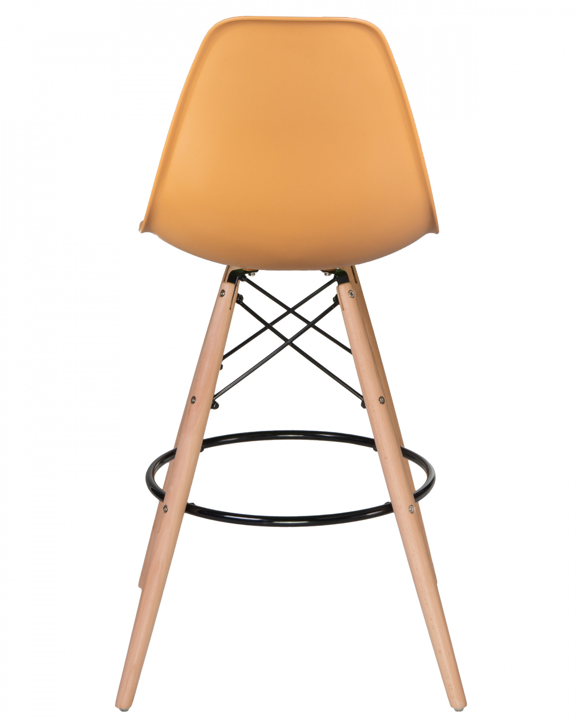 Стул барный DOBRIN DSW BAR, ножки светлый бук, цвет персиковый (NX-Y-06)