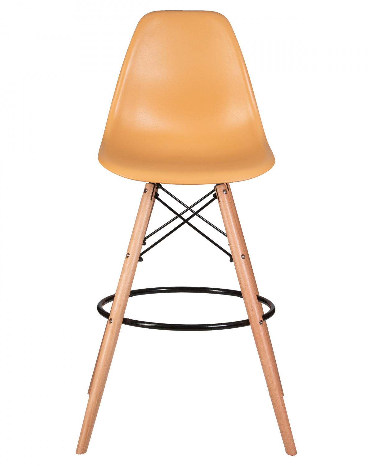 Стул барный DOBRIN DSW BAR, ножки светлый бук, цвет персиковый (NX-Y-06)